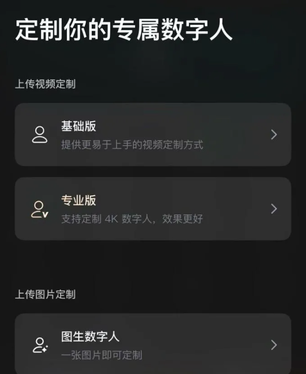 数字人定制